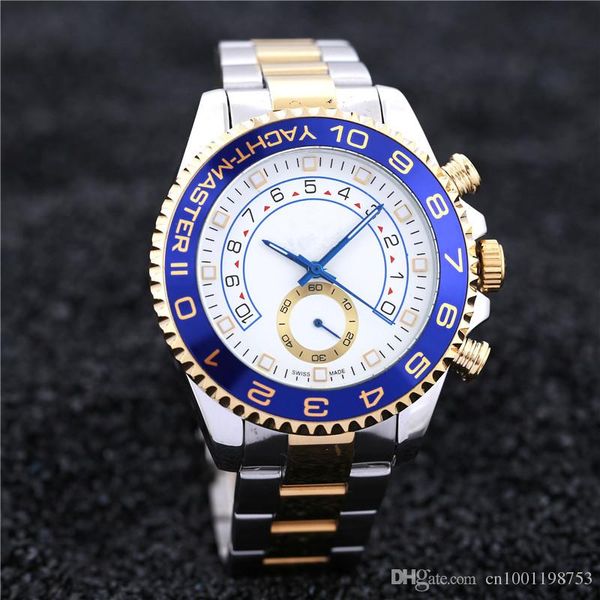 

2019 men watch luxury ma ter full tainle teel automatic mechanical gent 039 wri t watch gold ilver black 44mm male watc