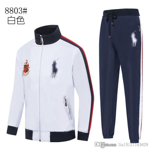 

2020 mens designer tracksuits new fall tide brand colorblock loose jacket paul men's trendy collar jacket jacket size -2xl, Gray