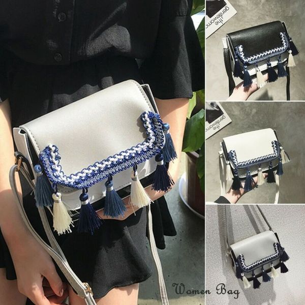 

fashion women handbag tassel lady street pu leather girls backpack travel handbag shoulder bag