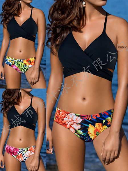 

tight floral bikini bikinisplit tight floral bikini bikiniswimsuit bikinisplit swimsuit, White;black