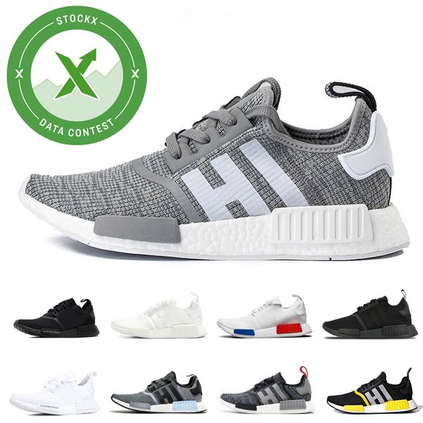 

2020 new nmd runner r1 primeknit triple black white bee nmds designer running shoes for men women oreo nmds runner sports sneakers 36-46
