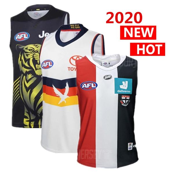 

2020 all afl jersey richmond tigers geelong cats adelaide crows west coast eagles gws giants guernsey rugby jerseys singlet, Black