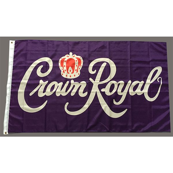 Banner pubblicitario Crown Royal 90 x 150 cm Banner pubblicitario per vino whisky miscelato in poliestere Banner per interni ed esterni