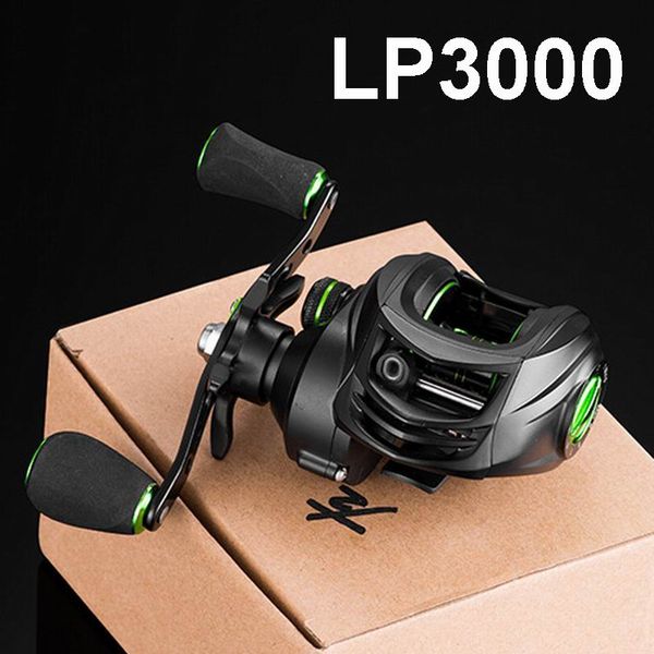 

lieyuwang lp3000 lure fishing reel 205g. bait casting baitcast ratio 7.2:1 6kgs brake 9 grades bearing 15b, no.1.5 pe line 150m
