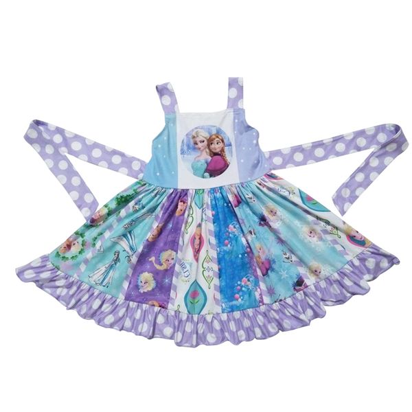 

новая мода kids girl boutique dress мультфильм twirl летние платья повседневная одежда, Red;yellow