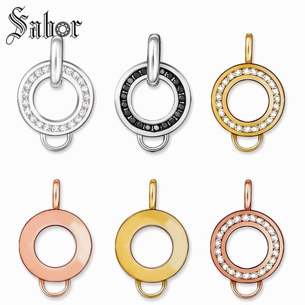 

european round carrier,accessories charm,fit for pendant & charm,good jewelry for diy necklace, gift silver & zircon thomas