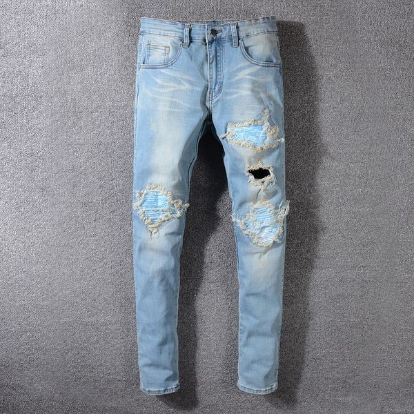

Mens Designer Pants New Fashion Mens Designer Jeans Lightweight Jeans Men's Large Size Fashion Casual Solid Mens Jeans