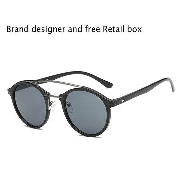 

new arrived sunglasses for men women brand designer classic sun glasses mirror uv400 lens driving glasses with retail case and box, White;black