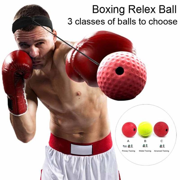 

fighting elestic reflexball boxing muay ultimate speed punching reflex ball headband exercise fitness equipment men women