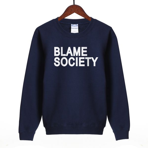 

blame society funny women sweatshirts 2018 spring winter fleece slim fit brand tracksuit fashion black hoodies harajuku hoodie