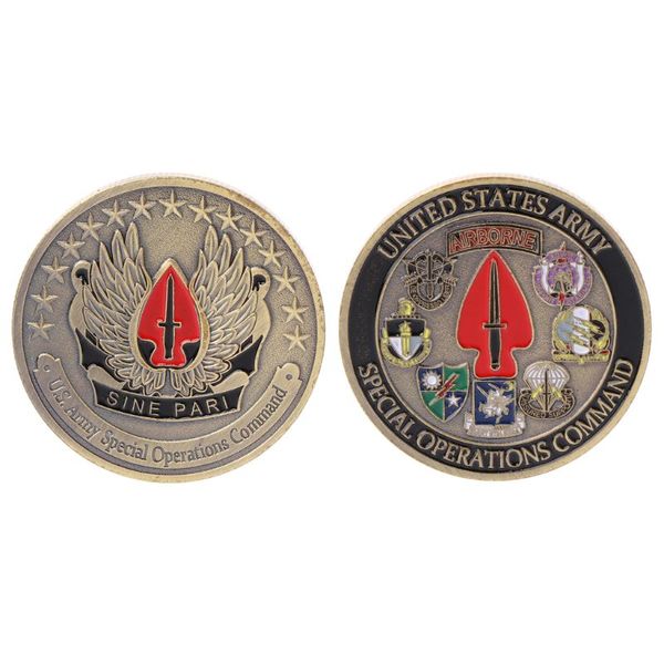 

United States Army Airborne Commemorative Coin Souvenir Challenge Collectible Coins Collection Art Craft Gift Hot selling