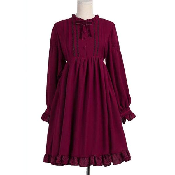 

vintage gothic lolita dress women's long sleeve stand collar kawaii loli dress cosplay costume sweet lolita dresses vestidos, Black;gray