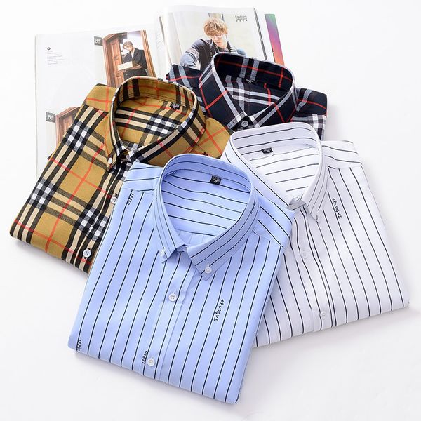 

дизайнер мужская рубашка тенденция свободного покроя железа клетчатые рубашки рубашка, White;black