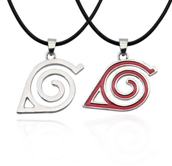 

горячая аниме наруто ожерелье какаши лист деревня символ косплей кулон ожерелья какаши коноха ниндзя ювелирные изделия bijoux collier, Silver