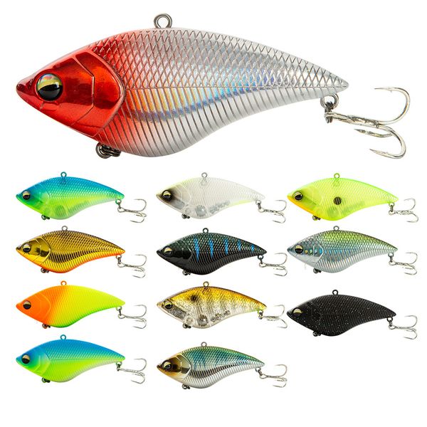 

new japanese fishing lures 12 colors 14.7g 70mm treble hooks artifical vib baits