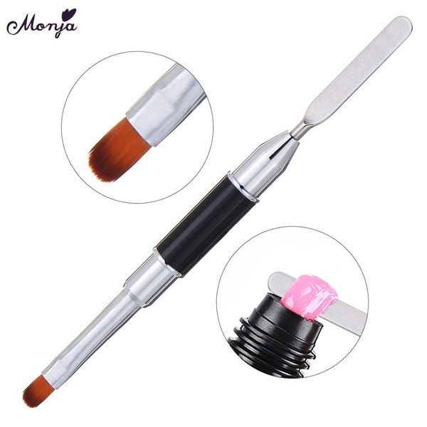 

monja dual ended nail art акриловые уф-гель расширение builder цветочная живопись кисти pen poly уф-гель шпатель придерживайтесь маникюрный, Yellow