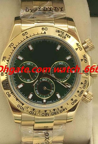 

новая версия luxury watch new gold steel перламутр алмазный 40мм 116503 116508 никогда изношенные чес автоматическая мужская мода часы наруч, Slivery;brown