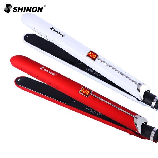 

professional hair straightener iron ceramic flat iron 2 in 1 hair curler lcd display curling iron hair styling tools