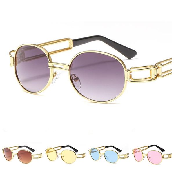 

punk steam women & men sunglasses hollow design sun glasse goggles anti-uv spectacles alloy frame eyeglasses ornamental sun glasses a, White;black