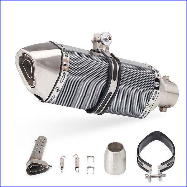 

slip on 38-51mm motorcycle exhaust escape muffler tips baffle tail pipe exhaust system pipe with db killer