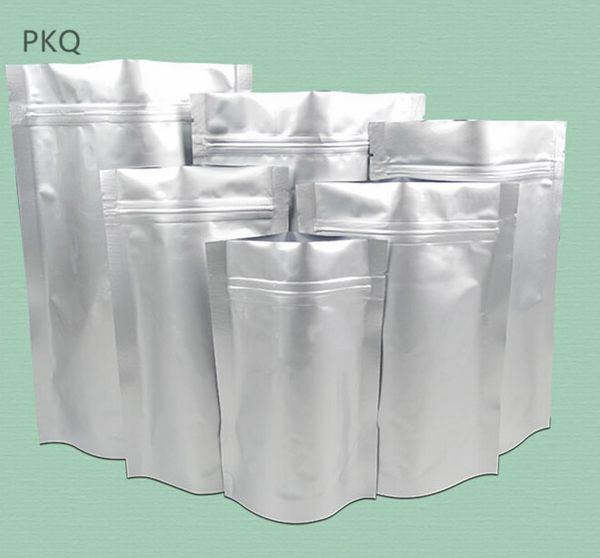 

30pcs wholesale bags storage bag seal mylar heat aluminum foil tear stand notch zip silver package up bag lock ziplock large ucnfc, Red;black