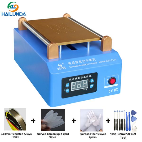 

7inch lcd separator machine mobile phone repair heating plate lcd screen spliting broken glass remove machine phone fix tools