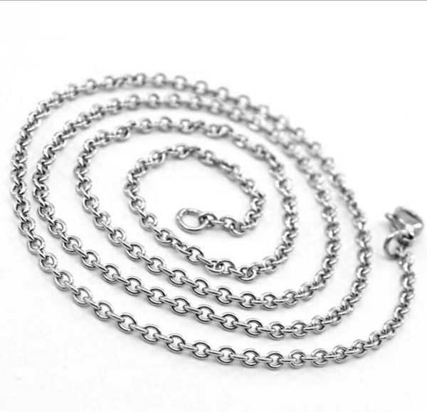 

2.0mm o necklace titanium steel chain, bulk chain jewelrystainless steel chain wholesale making chain, fine chain, o links, Silver