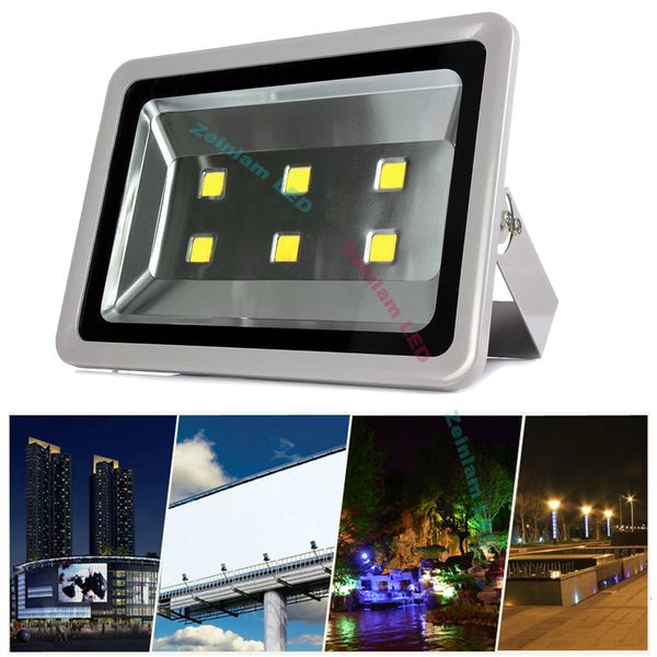 600W 500W 400W 300W levou holofote AC85-265V Flood luz Led refletor praça jardim luminária gramado fora Waterproof