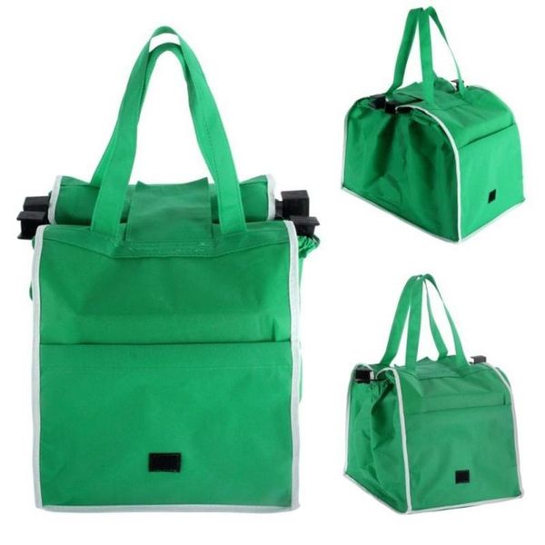 

eco-friendly foldable reusable shop handbag supermarket thicken trolley shopping cart portable grocery store bags