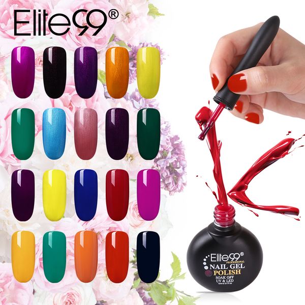 

elite99 12ml hybrid nail pure color series long lid 3rd generation gel polish convenient comfort operation gel varnish nail art, Red;pink