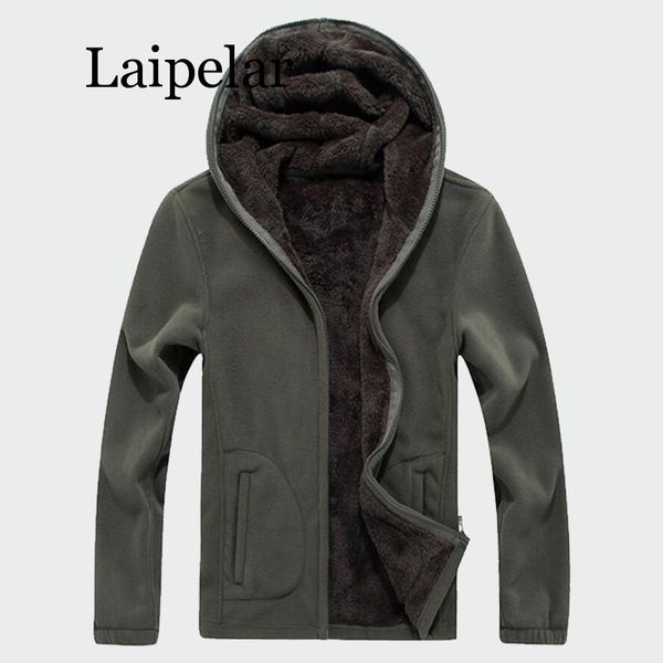 

laipelar men's winter fleece jackets 2020 new warm male tactical jacket thermal breathable hooded mens thick coats xl-8, Tan;black