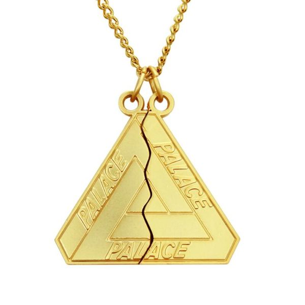 

hip hop triangular dicmy pendant necklaces for men women mens pendants gold silver chain necklace jewelry gift
