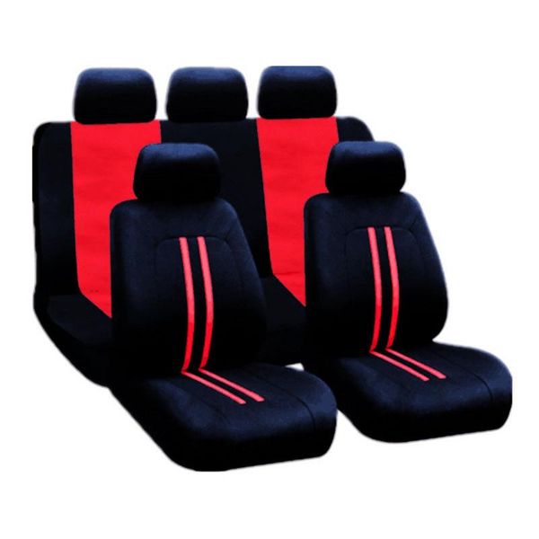 

universal car 9pcs seat cushion non-slip air-permeable wear-resistant dirt-resistant seat cushion headrest covers metal hooks