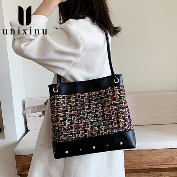 

2020 women bag handle bags lady crossbody bags women wool bag new