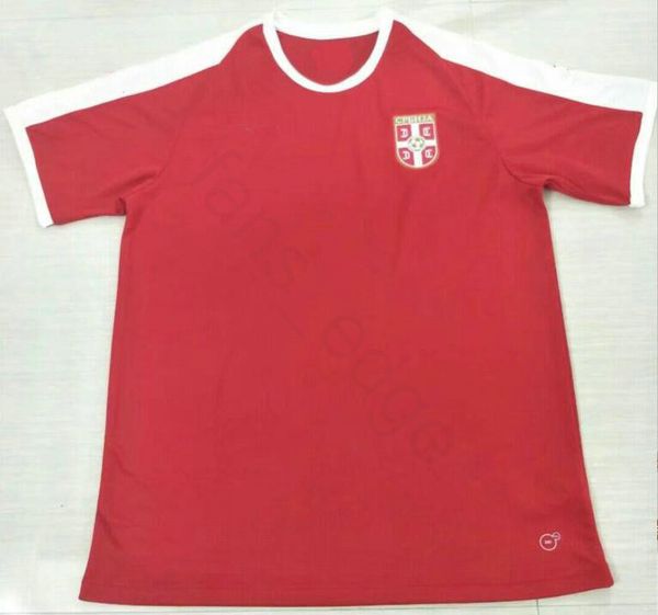 

2018 serbia football shirts 9 mitrovic 10 tadic 11 kolarov 20 sergej 21 matic kostic ivanovic custom home red srbija soccer jerseys, Black