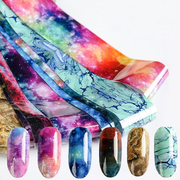 

nail foils sky series mixed colors transfer stickers paper nail art decals decoration tools for design, Black