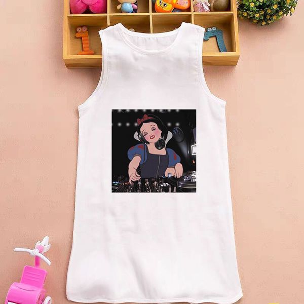 

новые полки платье для девочек принцесса танцы новизна печати девочка летнее платье 4t-9т девушки платья vogue девушки партии cute, Red;yellow