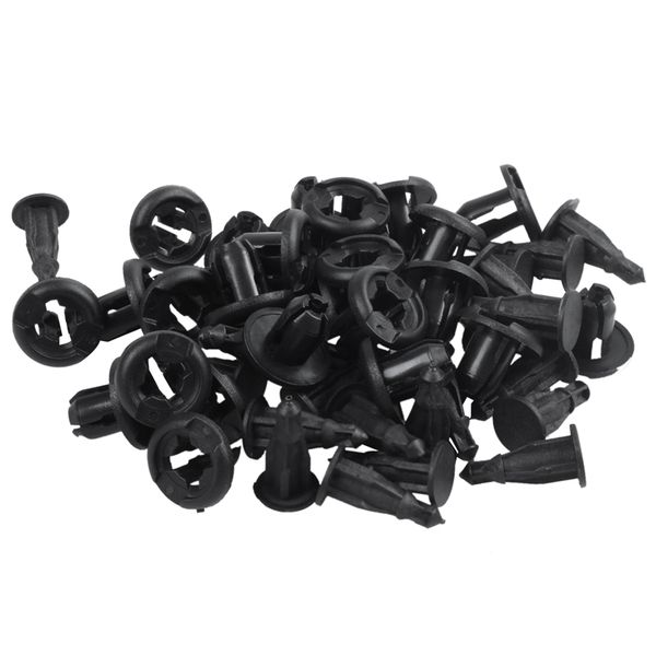 

25 pcs plastic push in car bumper fender door rivets clip 10mm hole