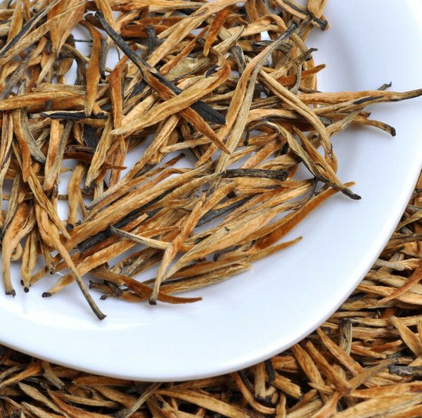 

grade wild yunnan gold needle dian hong golden tip china dianhong black tea