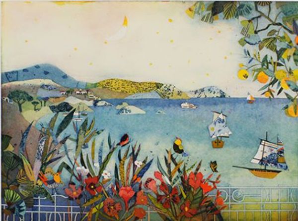 

jutta votteler - smaragdkÃ¼ste home decor handpainted &hd print oil painting on canvas wall art canvas pictures 191226