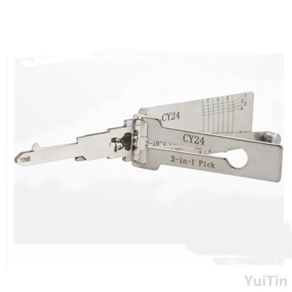 

Lishi CY24 Auto 2 in 1 Car Door Lock Pick Reader and Decoder Unlock Pick Set for Chrysler