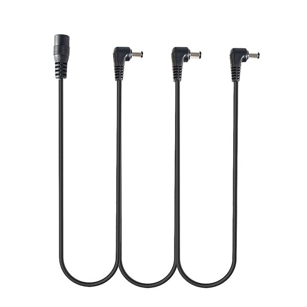 

3 way right angle plug daisy chain power cable for guitar effect pedal