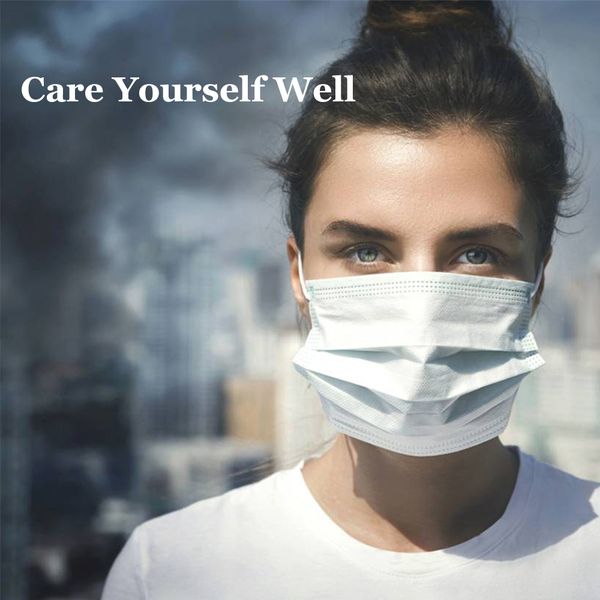 

50pcs anti virsu pm2.5 disposable face masks 3ply kids mask corona mouth poluttion