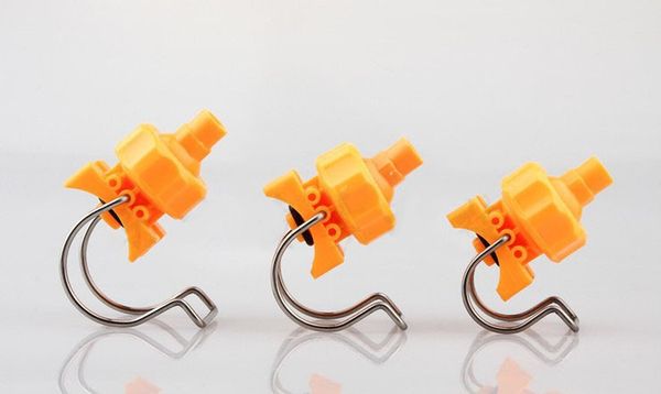 

fan flat spray nozzle mist fog (3/4) 1 (1-1/4) 1-1/2 2 inch pipe steel clamp adjustable ball detachable clip mist spray