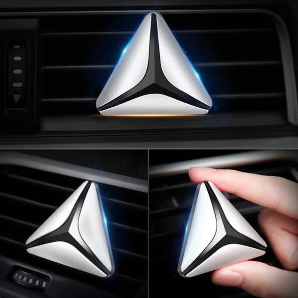 

auto air freshener new triangle fragrant wood car diffuser air conditioning vents perfume clip car indoor scent purifier