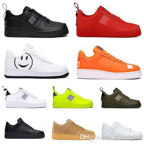 

2019 men women fashion luxury platform sneakers utility black white triple volt red olive kanye martin flax mens casual skateboard shoes
