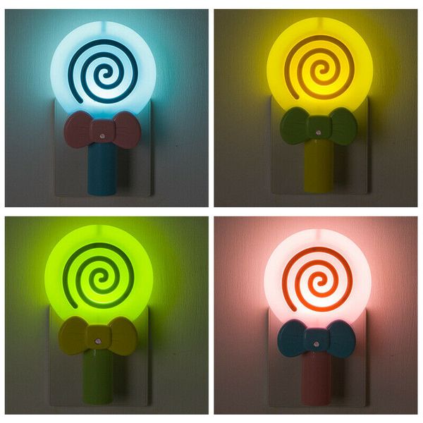 

lollipop shape intelligent light control night light us regulation 100-240v