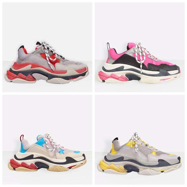

new triple s sneaker paris tripler casual dad mens designer shoes for women platform sneakers sports trainers taquets chaussures size 36-45