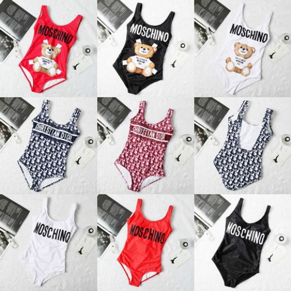 

womens designer swimsuit bikini 2020 summer brand letter printed luxury beach wear female bikini womens designer swimwear high end, White;black