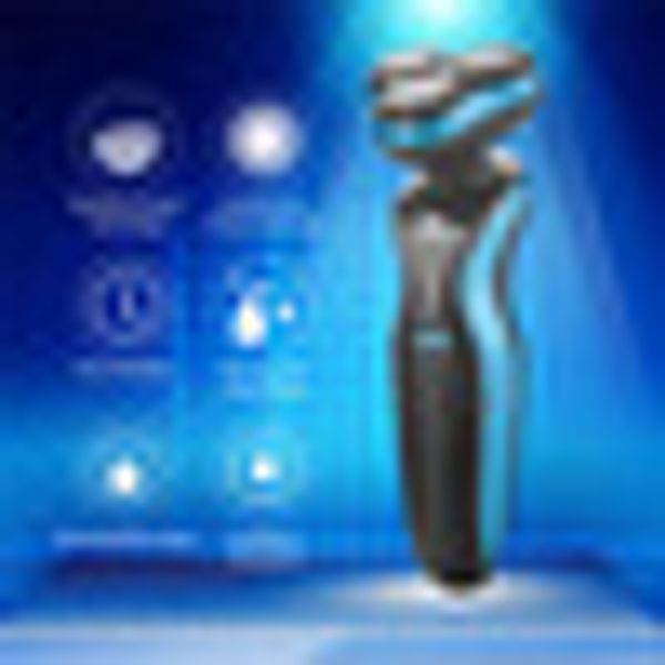 

4d floating triple head electric shaver men washable wet dry beard trimmer shaving machine razor rechargeable shaver face care
